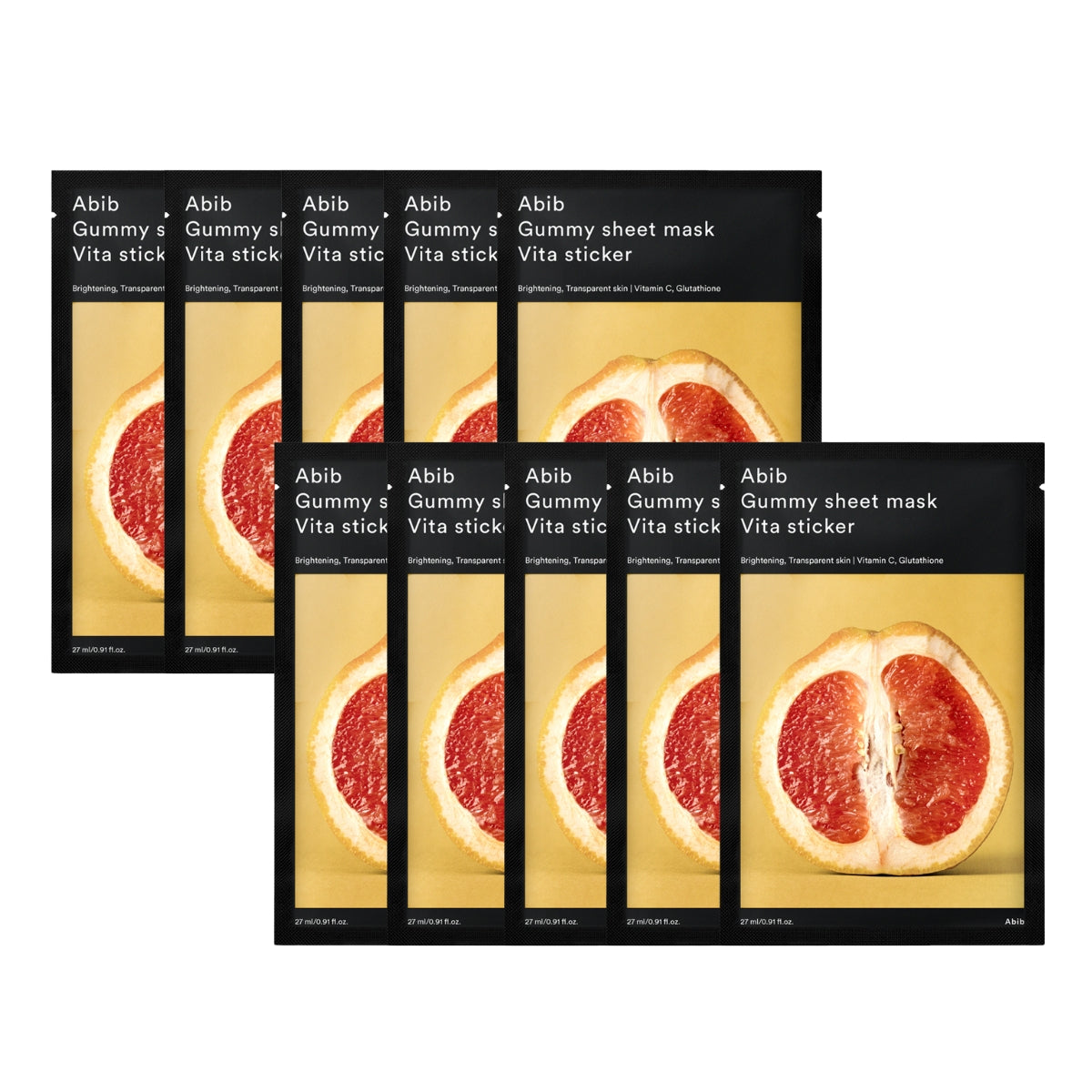 Abib Gummy Sheet Mask Vita Sticker, 10pcs (Exp 02/28)