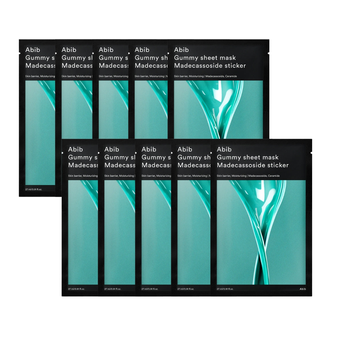Abib Gummy Sheet Mask Madecassoside Sticker, 10pcs (Exp 01/28)