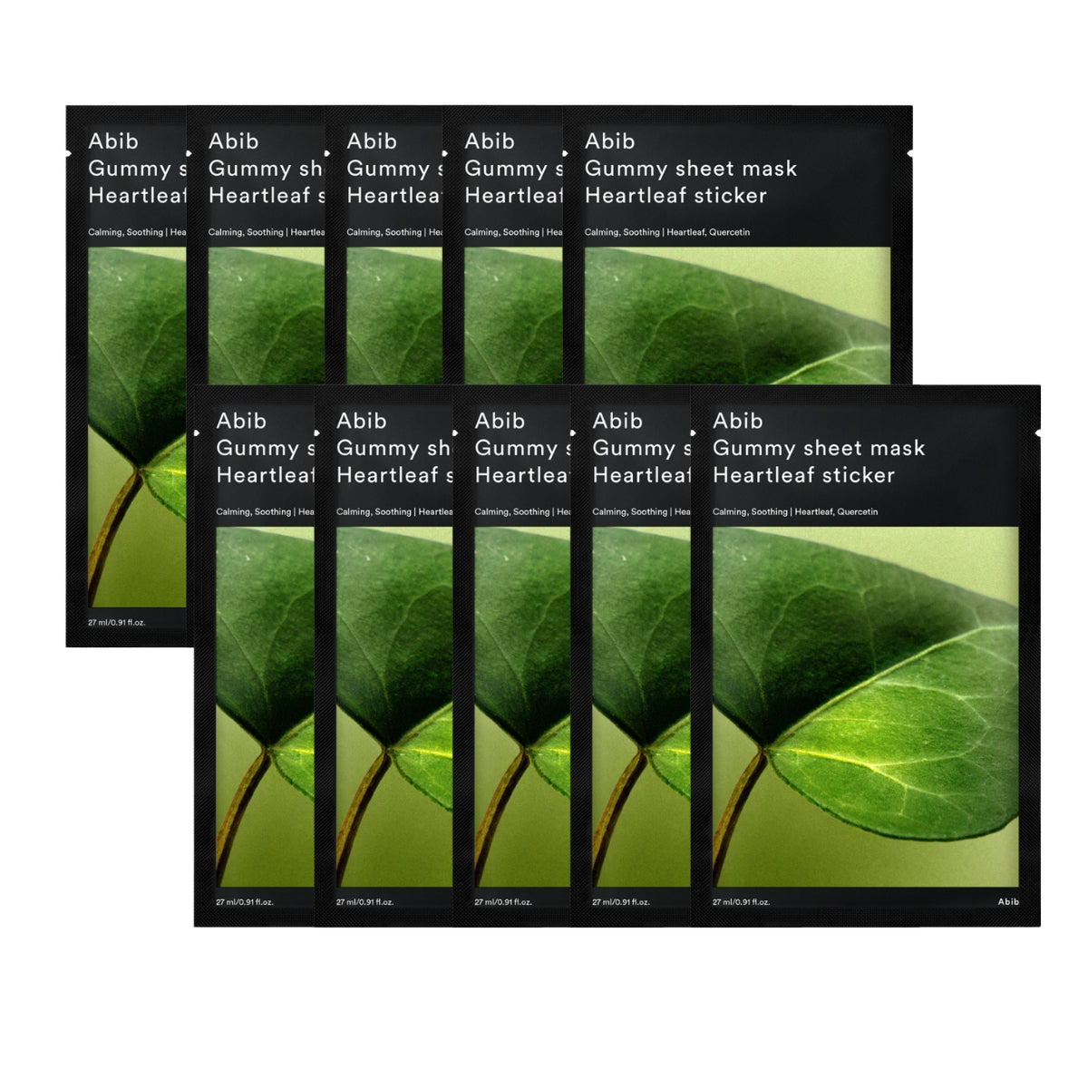 Abib Gummy Sheet Mask Heartleaf Sticker, 10pcs (Exp 04/28)