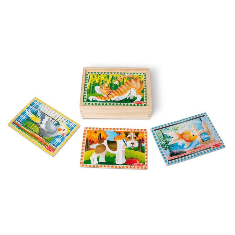 Melissa & Doug Jigsaw Puzzles in a Box, 4 x 12pcs (4 Designs)