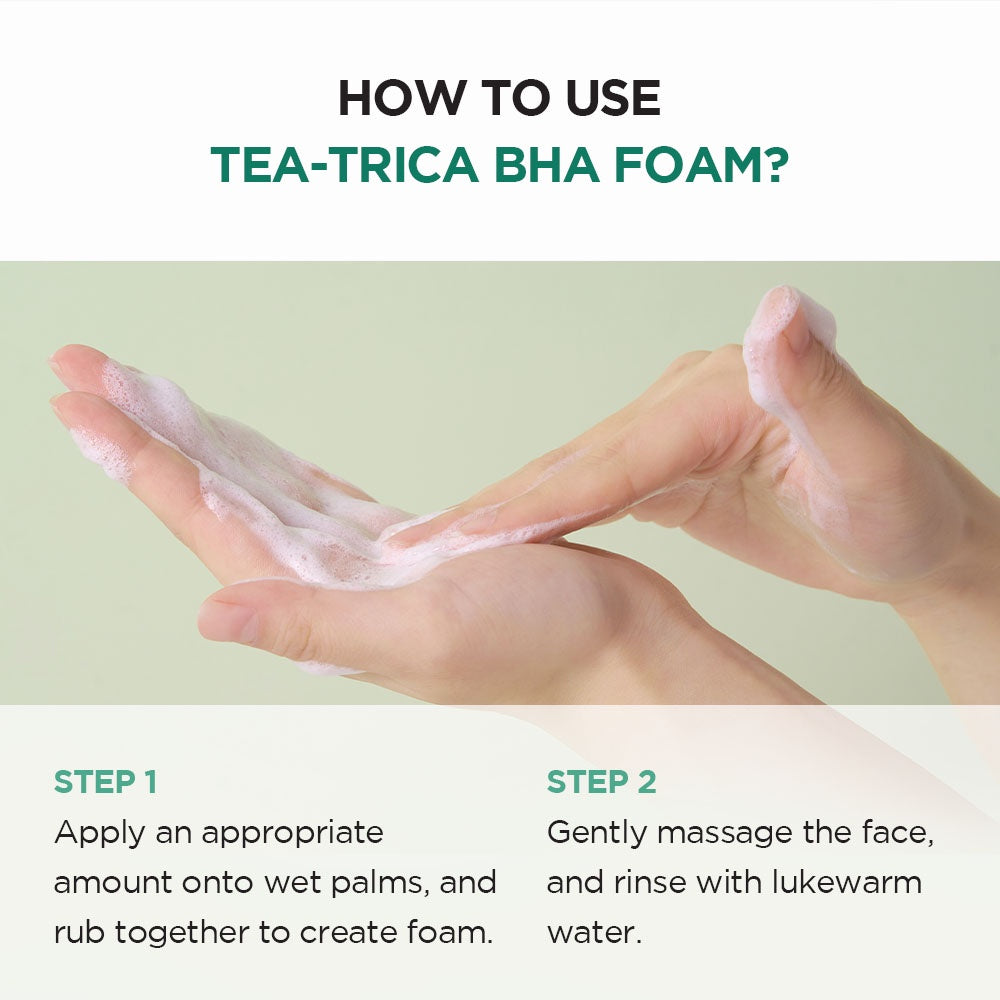SKIN1004 Madagascar Centella Tea-Trica BHA Foam Cleanser, 125ml (Exp 03/27)