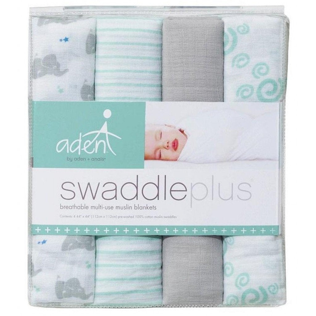 Aden Anais Essentials Muslin Cotton Swaddle (44 x 44 in), 4pk (31 Designs) - Pupsik Singapore