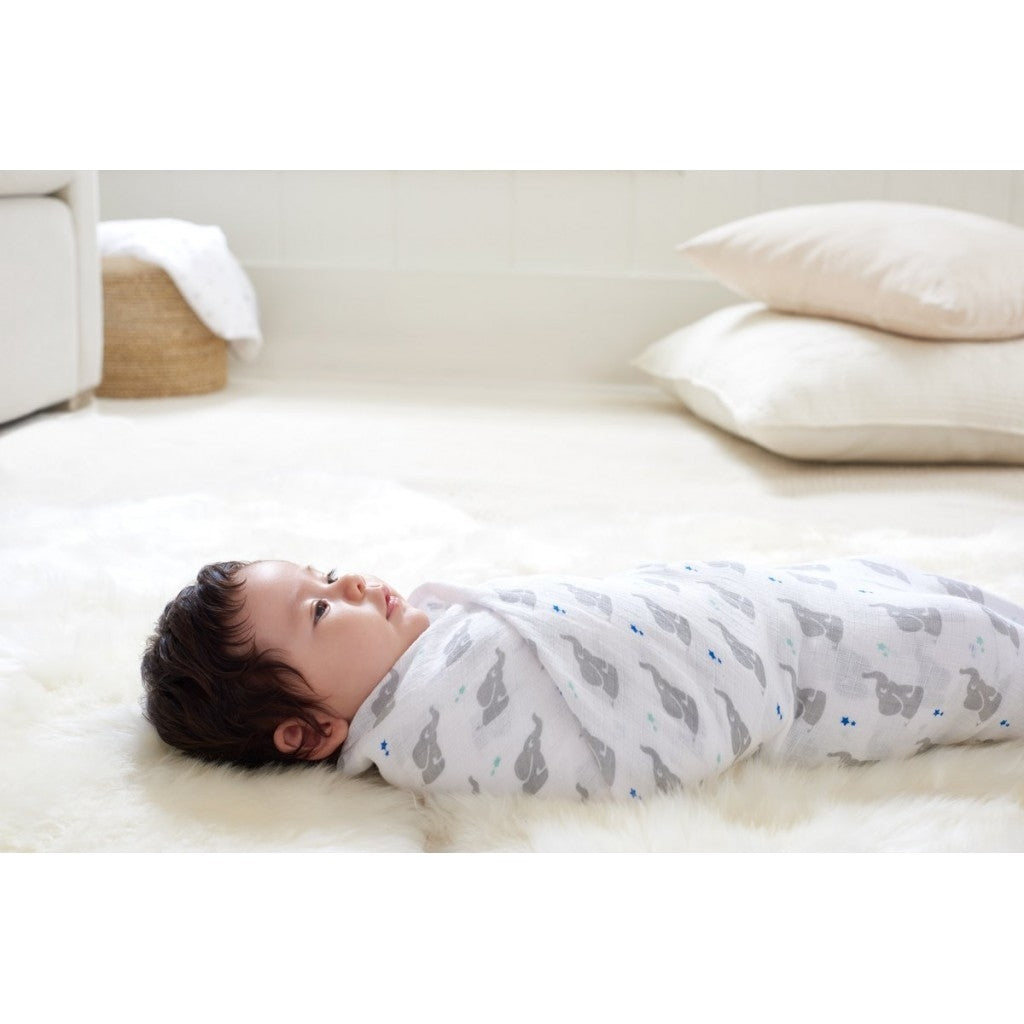 Aden Anais Essentials Muslin Cotton Swaddle (44 x 44 in), 4pk (31 Designs) - Pupsik Singapore