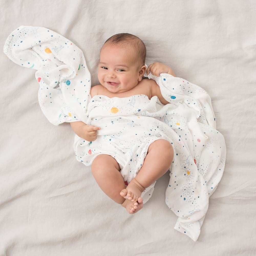 Aden Anais Silky Soft Bamboo Swaddle (47 x 47 in), 3pk (9 Designs) - Pupsik Singapore