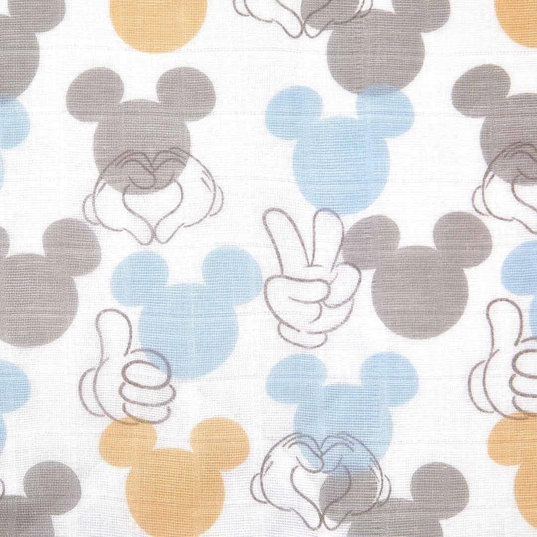 Aden Anais Classic Muslin Cotton Swaddle (47 x 47 in), 3pk - Mickey & Minnie