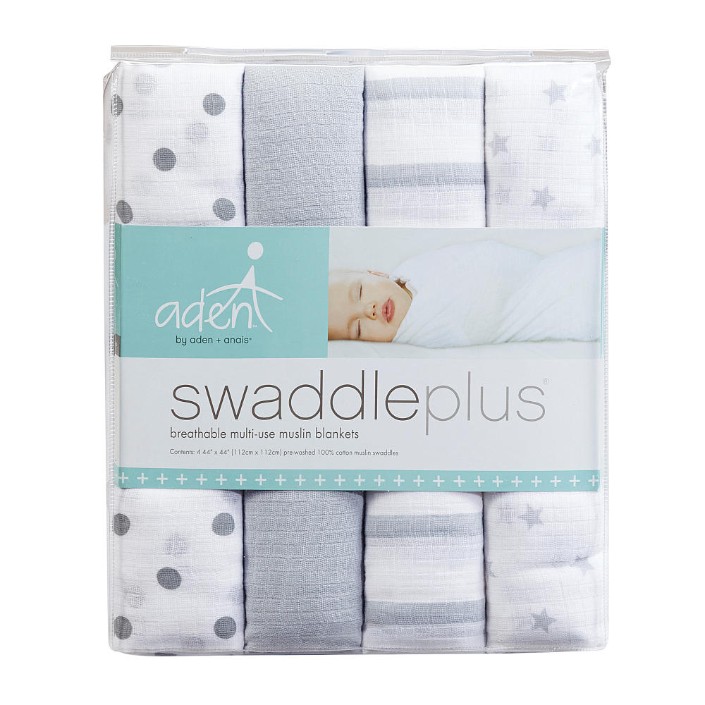 Aden Anais Essentials Muslin Cotton Swaddle (44 x 44 in), 4pk (31 Designs) - Pupsik Singapore