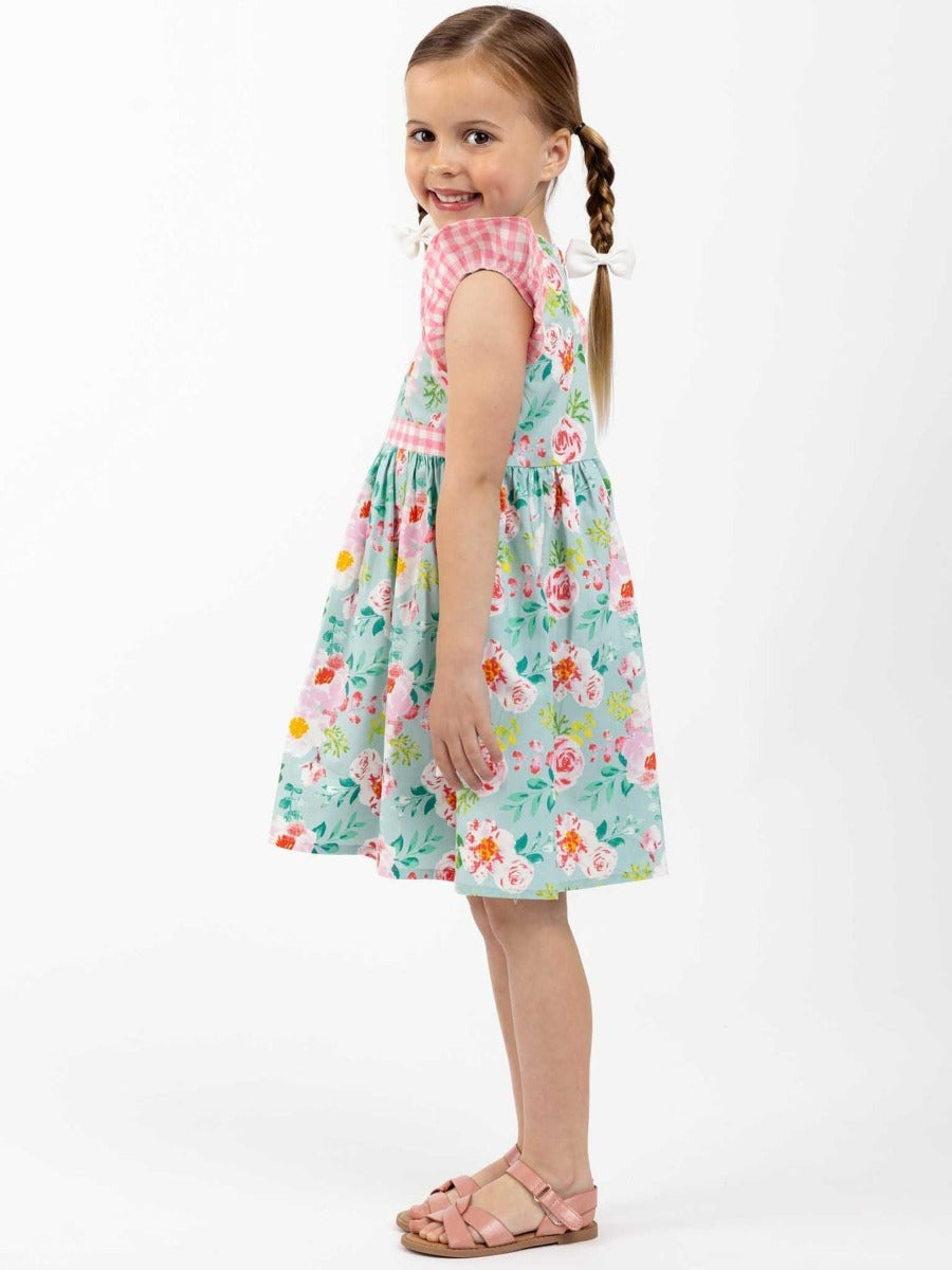 Oobi Adriana Blue Watercolor Dress (3 Sizes)
