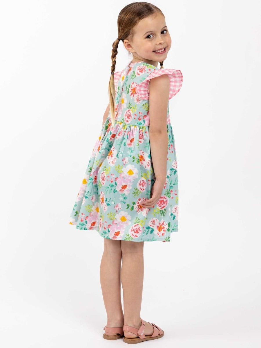Oobi Adriana Blue Watercolor Dress (3 Sizes)