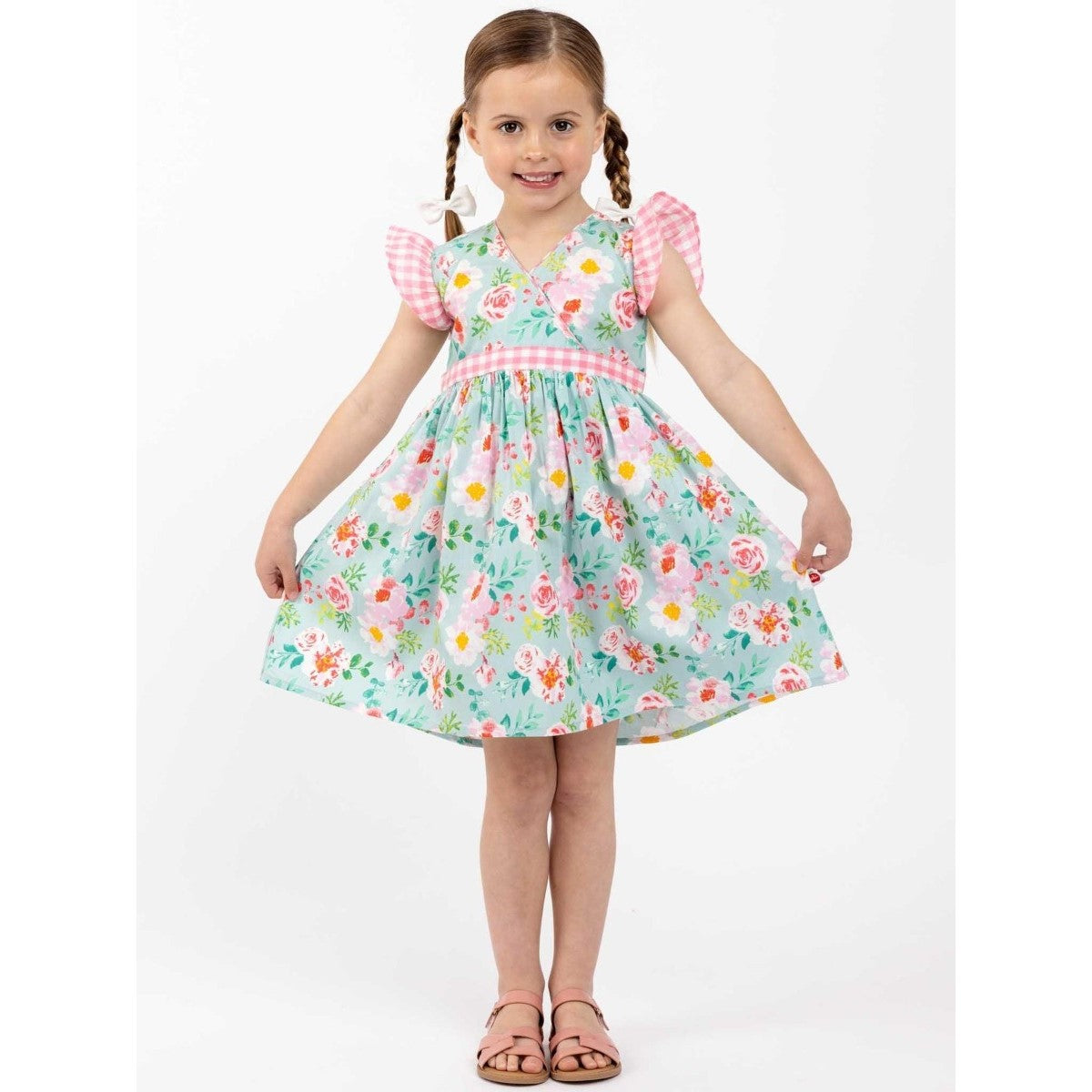 Oobi Adriana Blue Watercolor Dress (3 Sizes)