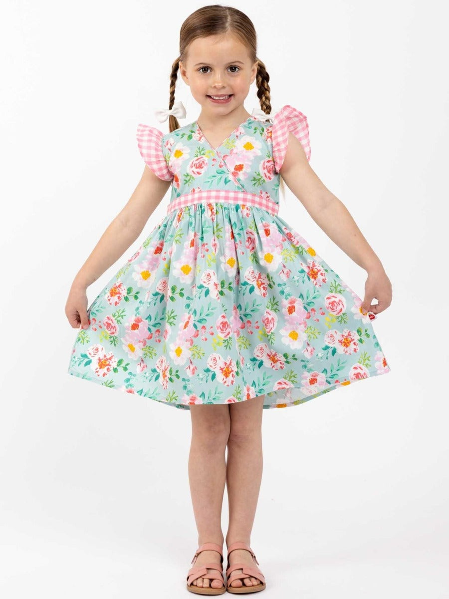 Oobi Adriana Blue Watercolor Dress (3 Sizes)