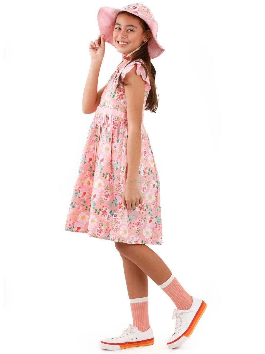 Oobi Adriana Pink Watercolor Dress