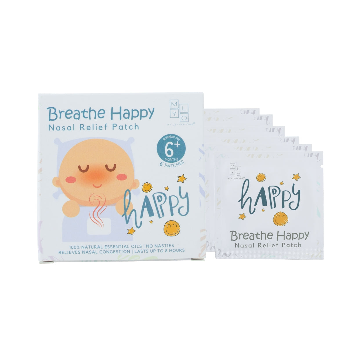 MyLO Breathe Happy Nasal Relief Patch, 6pcs (Exp 11/27)