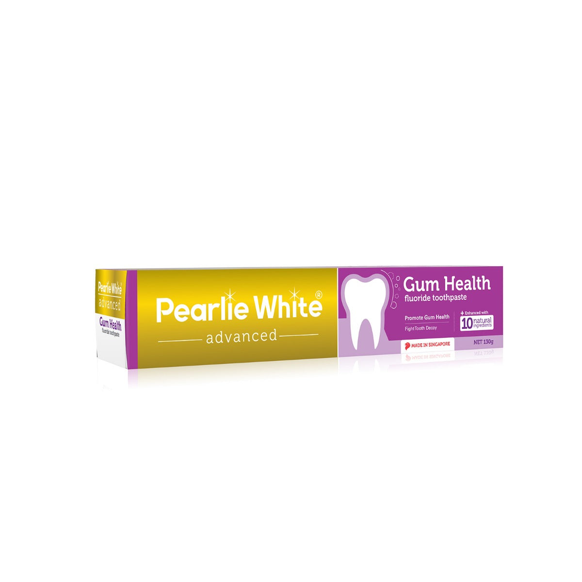 [3 Pack] Pearlie White Advanced Gum Health Enhanced Fluoride Toothpaste, 130gm (exp 07/27)