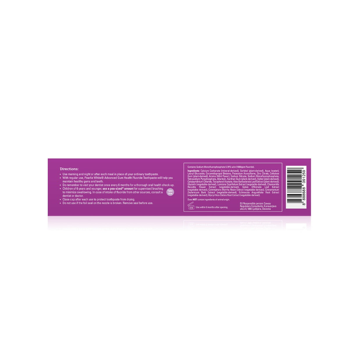 [3 Pack] Pearlie White Advanced Gum Health Enhanced Fluoride Toothpaste, 130gm (exp 07/27)