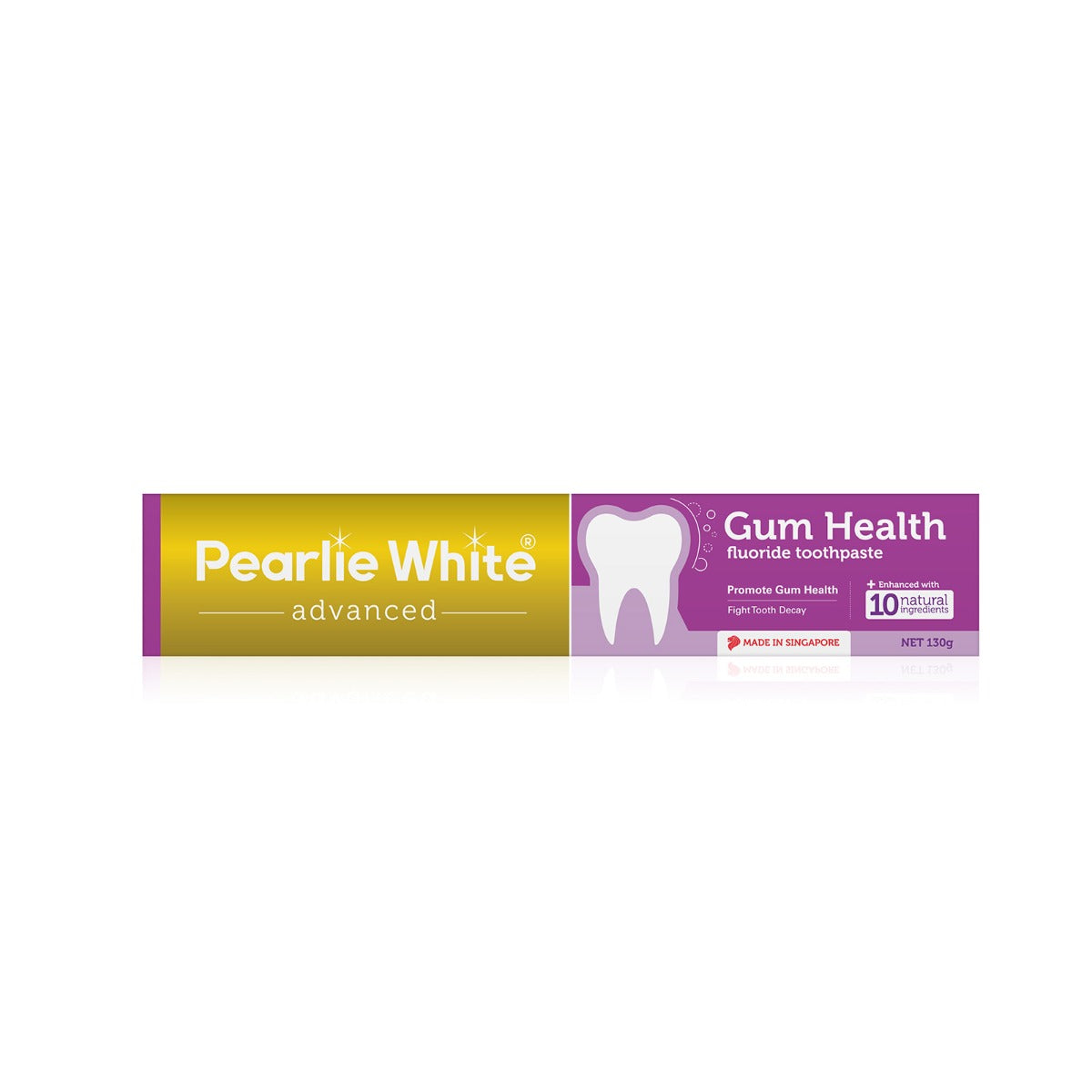 [3 Pack] Pearlie White Advanced Gum Health Enhanced Fluoride Toothpaste, 130gm (exp 07/27)