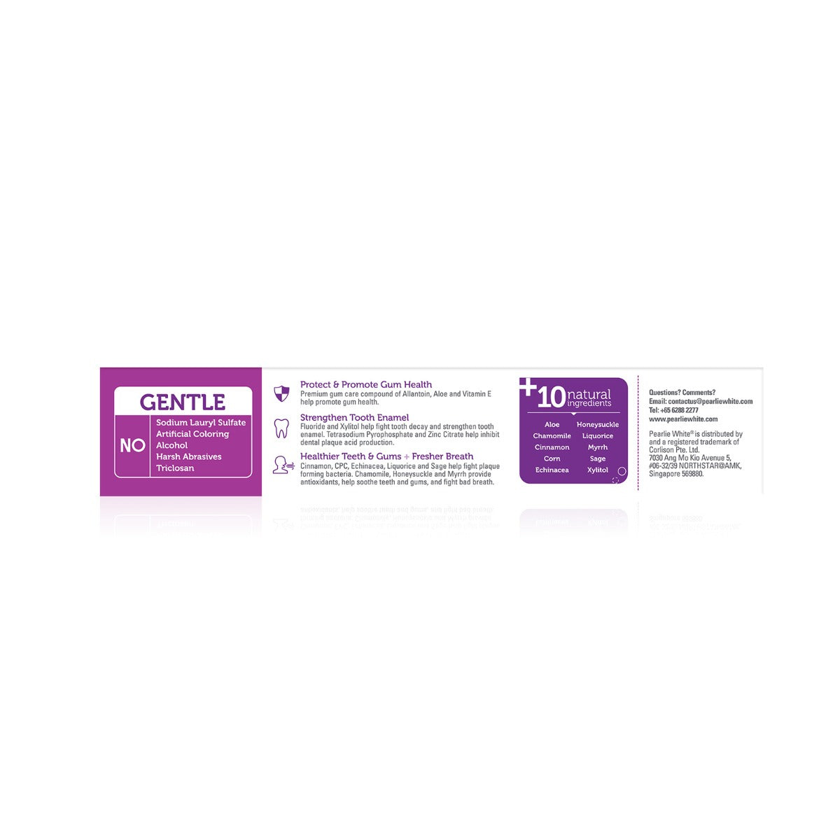 [3 Pack] Pearlie White Advanced Gum Health Enhanced Fluoride Toothpaste, 130gm (exp 07/27)