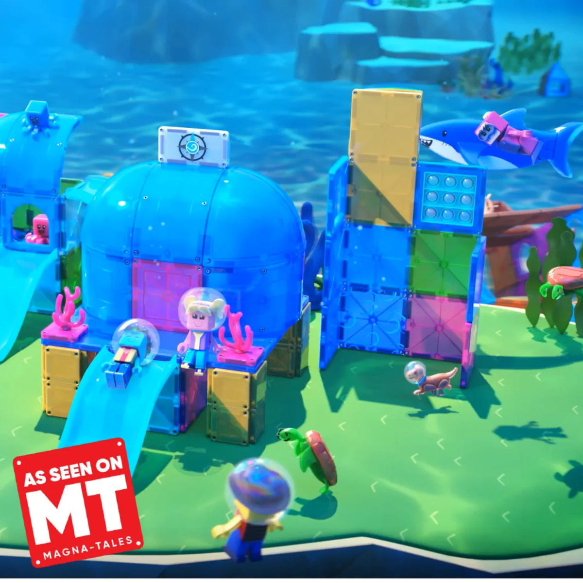 Magna-Tiles Undersea Adventure Set, 58pcs - Pupsik Singapore