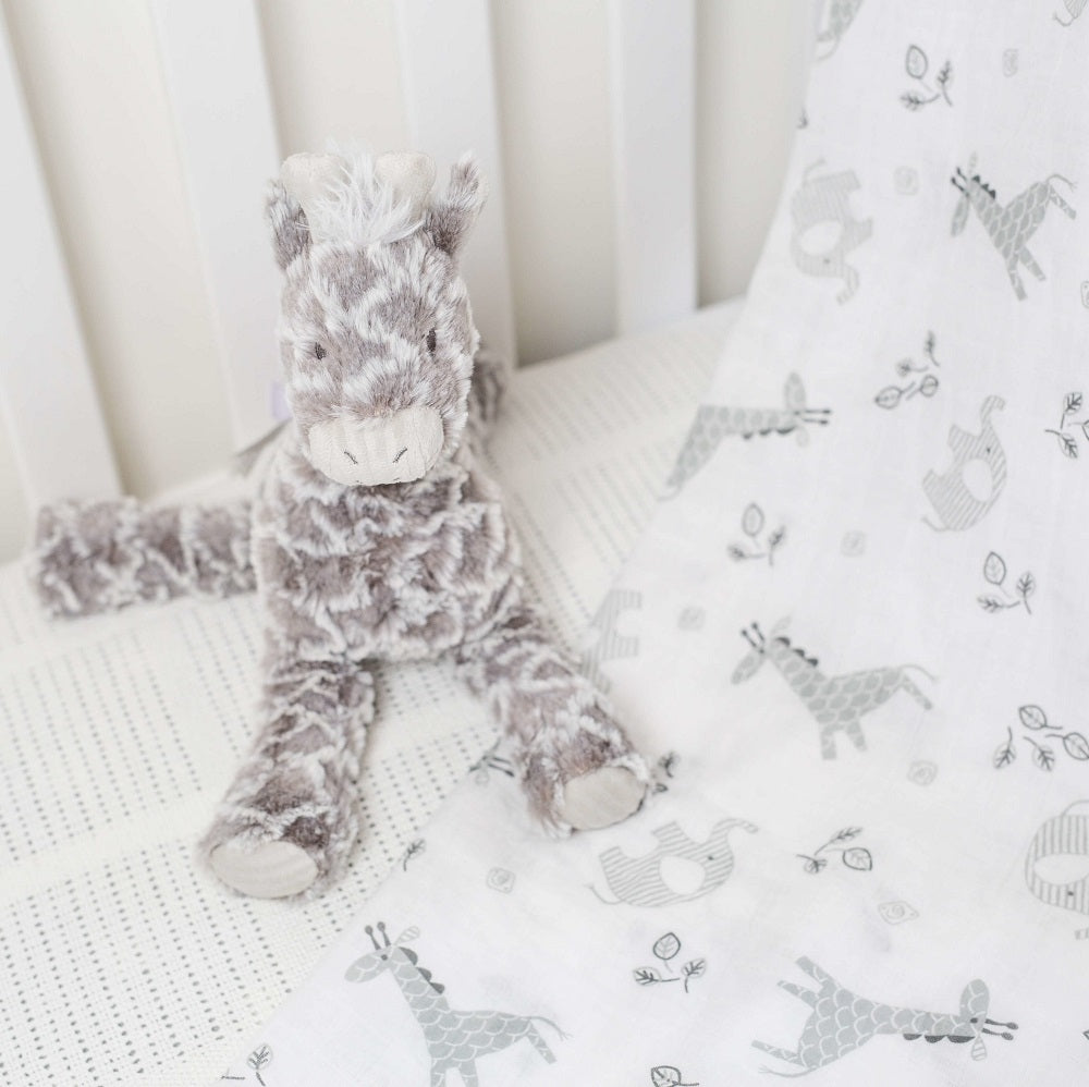 Lulujo Baby Muslin Security Blankets, 2pk (4 Designs) - Pupsik Singapore