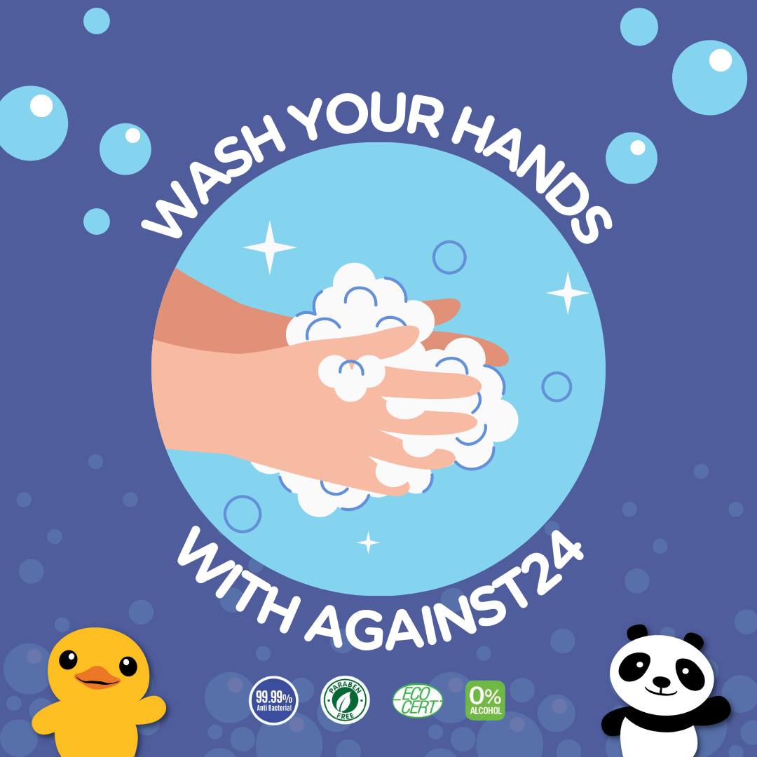 Against24 R. Duck Hand Wash Mousse, 400ml (Exp 12/29)