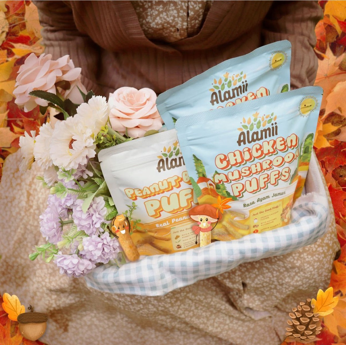 Alamii Chicken Mushroom Puffs, 25g x 2pk (Exp 06/26)