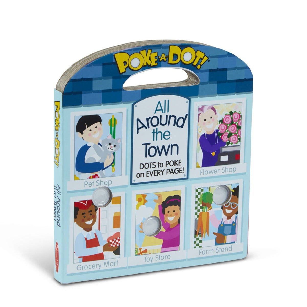 Melissa & Doug Poke-A-Dot Board Carry Book (2 Titles)