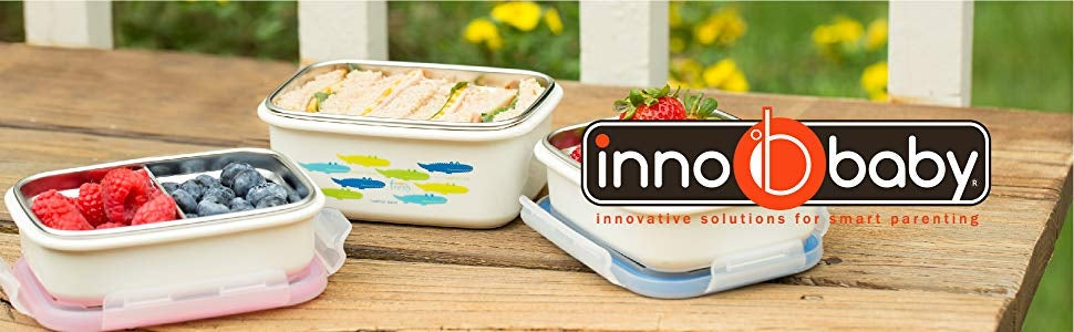 Innobaby Keepin' Fresh Stainless Steel Bento (15oz)  - 2 Colors - Pupsik Singapore
