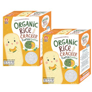 Apple Monkey Organic Rice Cracker with DHA, 2pk x 30g - Pumpkin (Exp 01/26)