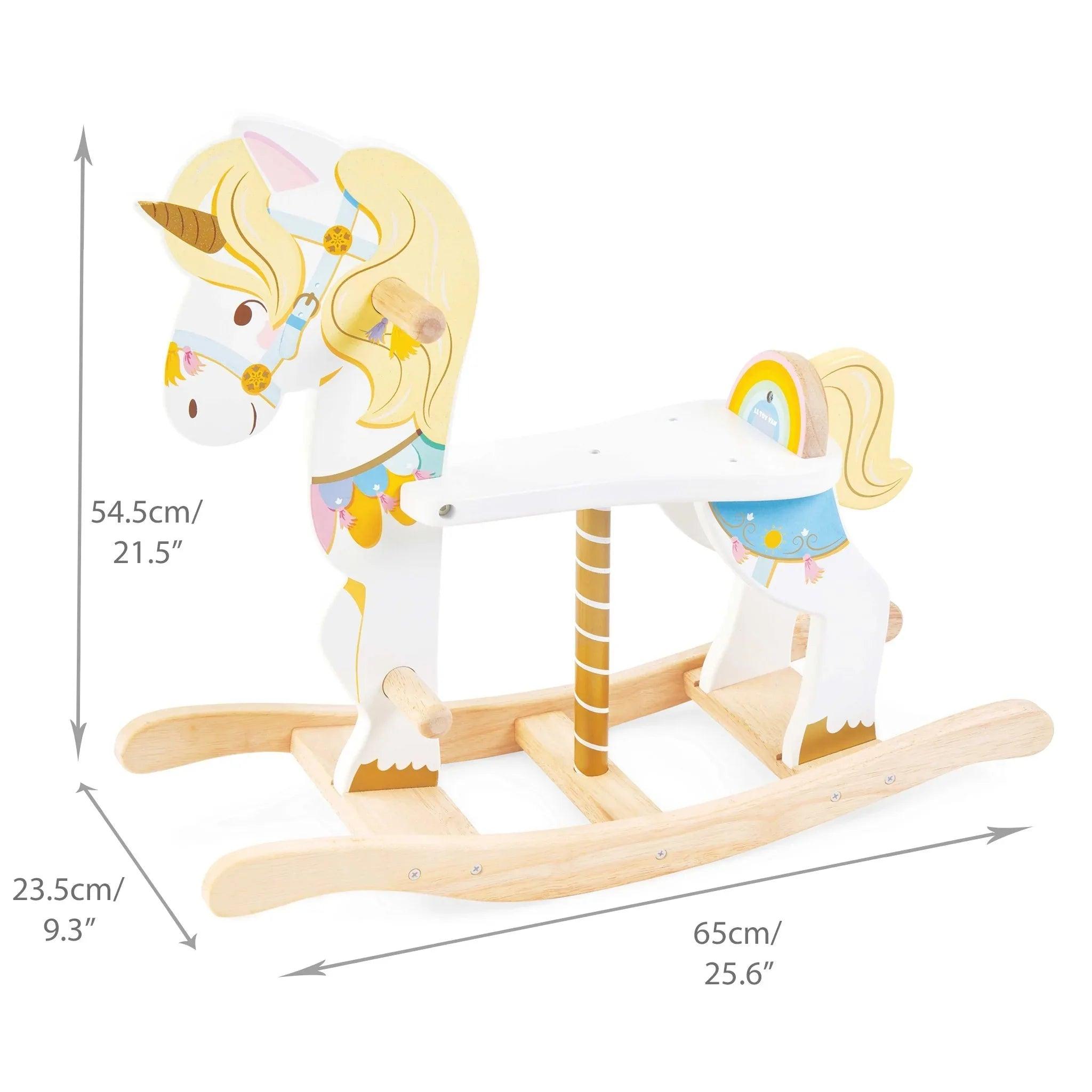 Le Toy Van Wooden Rocking Unicorn | Pupsik Singapore