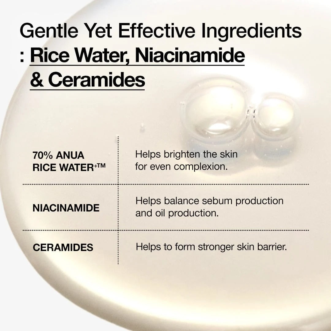 Anua Rice 70 Glow Milky Toner, 250ml (Exp 02/29)