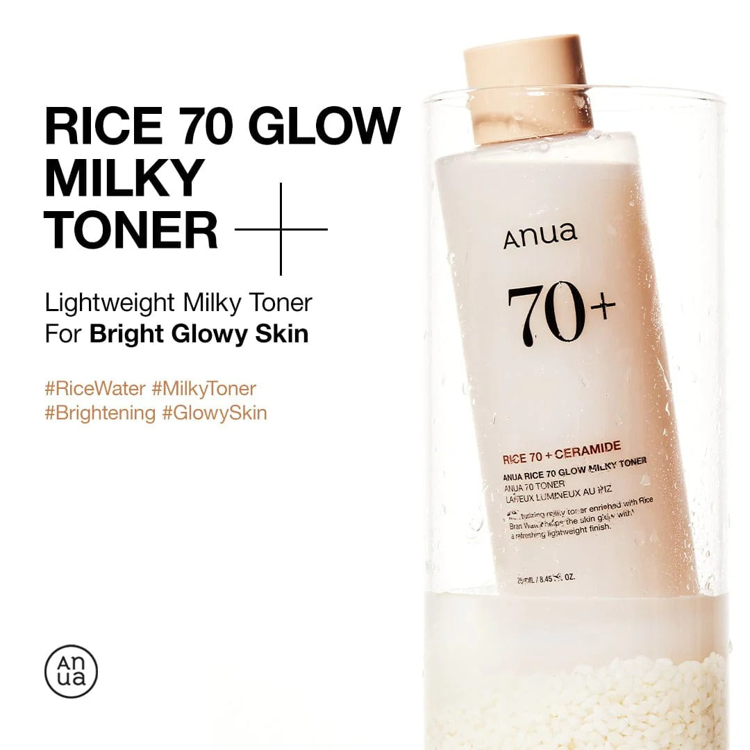 Anua Rice 70 Glow Milky Toner, 250ml (Exp 02/29)