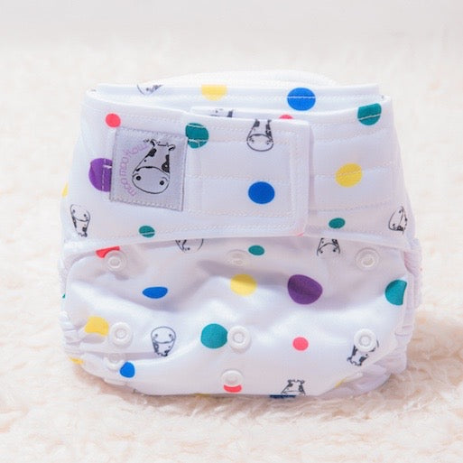 Moo Moo Kow One Size Aplix Cloth Diaper (2 colors)