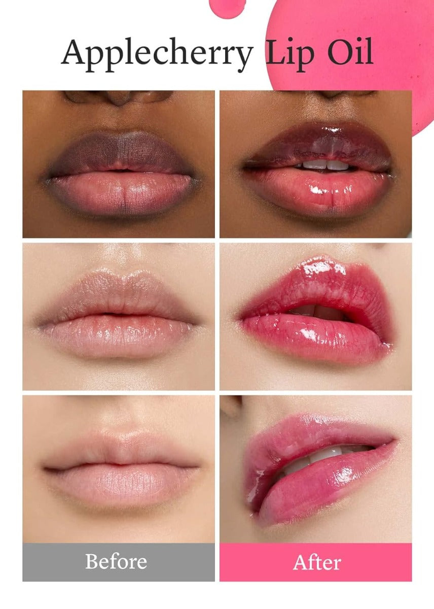 nooni Apple Lip Oil, 0.12 fl oz (10 Types) - Pupsik Singapore