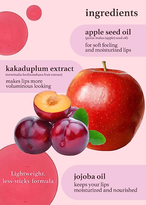nooni Apple Lip Oil, 0.12 fl oz (10 Types) - Pupsik Singapore