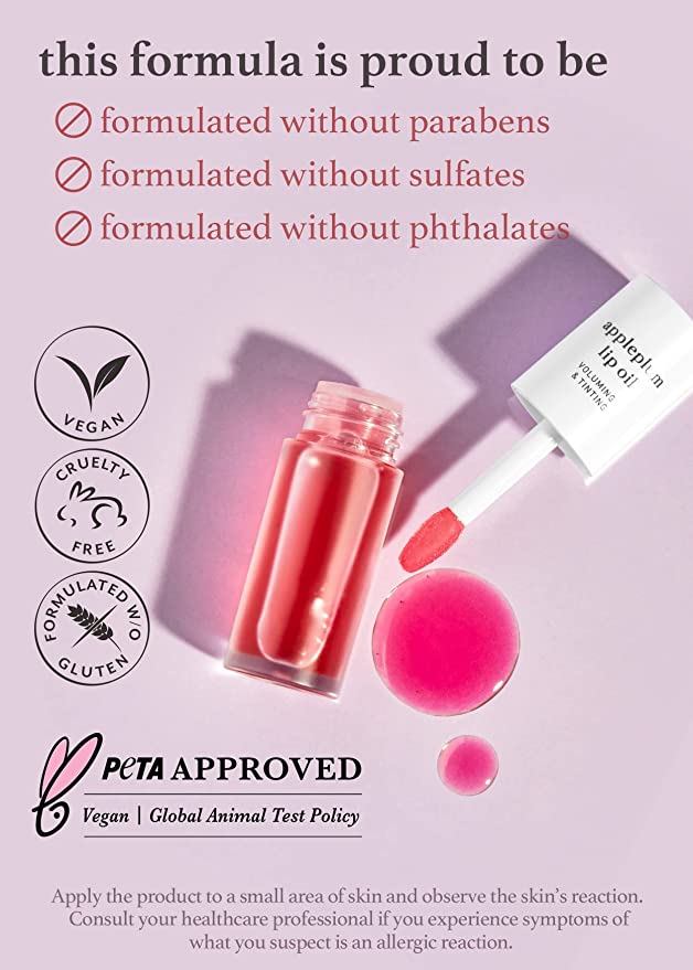 nooni Apple Lip Oil, 0.12 fl oz (10 Types) - Pupsik Singapore