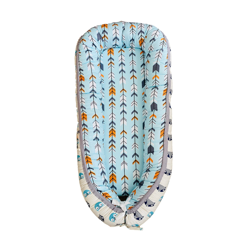 MPJ Organic Cotton Baby Nest Lounger (removable cover) (3 Designs)