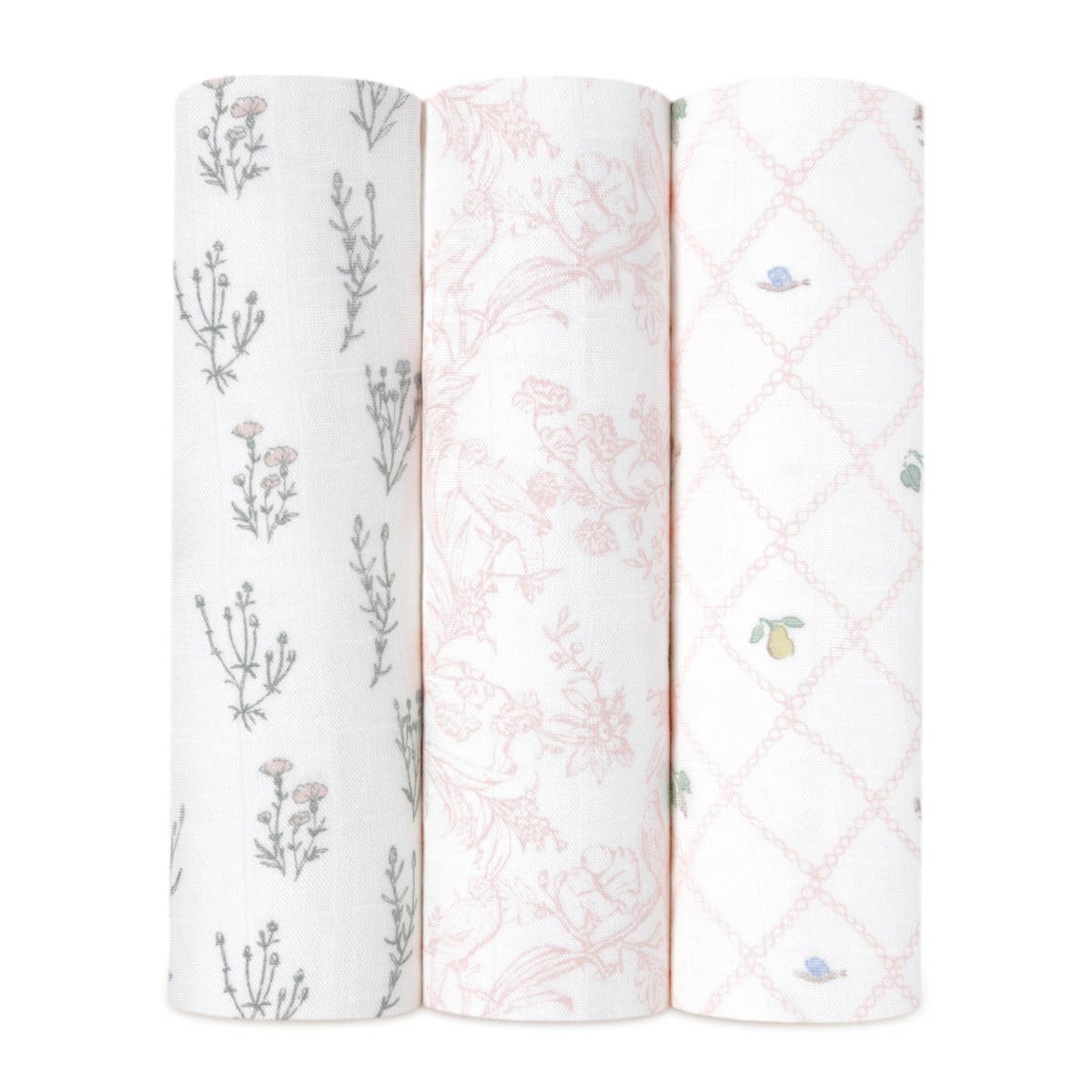 Aden Anais Silky Soft Bamboo Swaddle (47 x 47 in), 3pk (9 Designs) - Pupsik Singapore