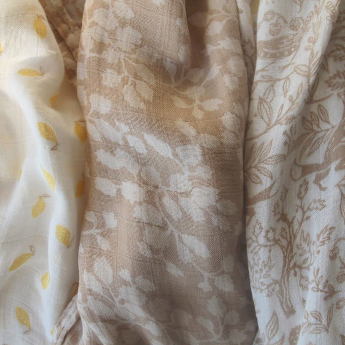 Aden Anais Silky Soft Bamboo Swaddle (47 x 47 in), 3pk (9 Designs) - Pupsik Singapore