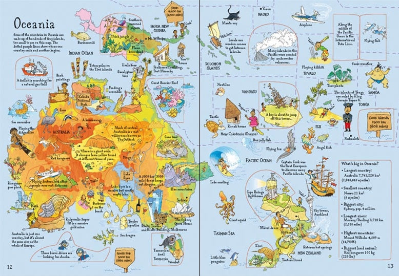 Usborne Lift-The-Flap Picture Atlas Book