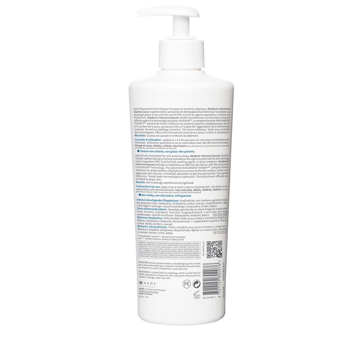 Bioderma Atoderm Intensive Baume Ultra-Soothing Balm, 500ml - exp 01/27