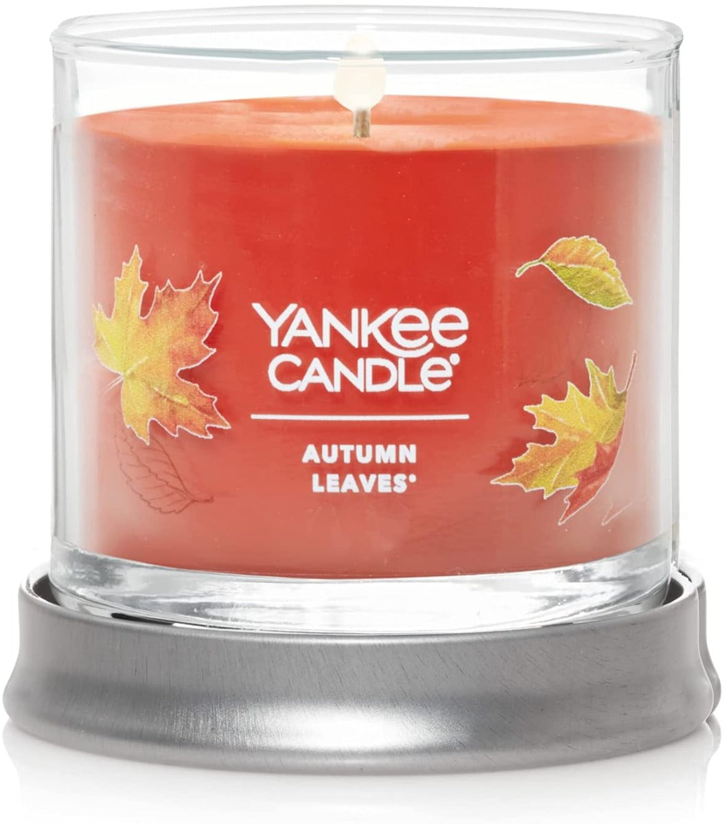 Yankee Candle Signature Small Tumbler Candle, 1- Wick (4.3oz) - Autumn Leaves