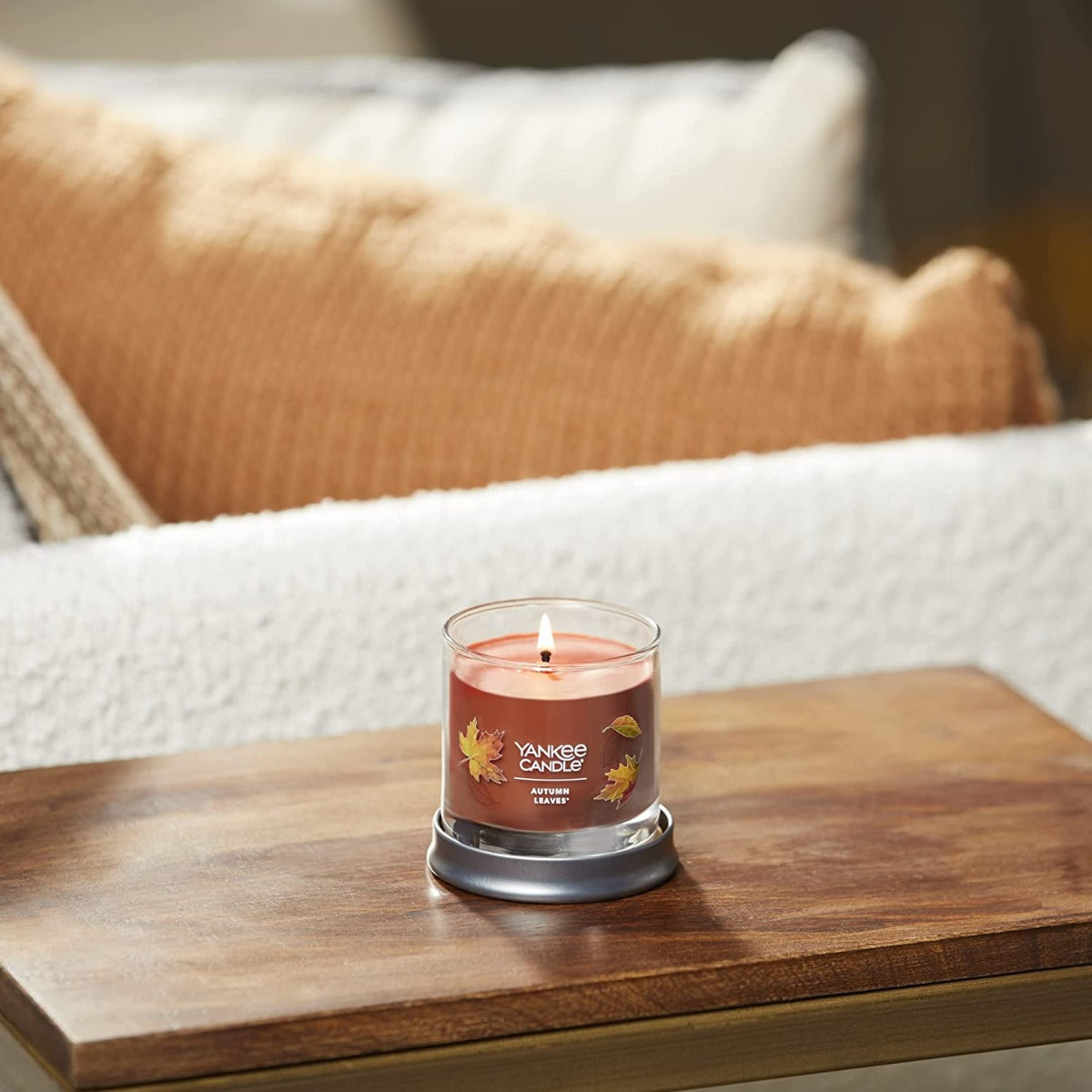 Yankee Candle Signature Small Tumbler Candle, 1- Wick (4.3oz) - Autumn Leaves