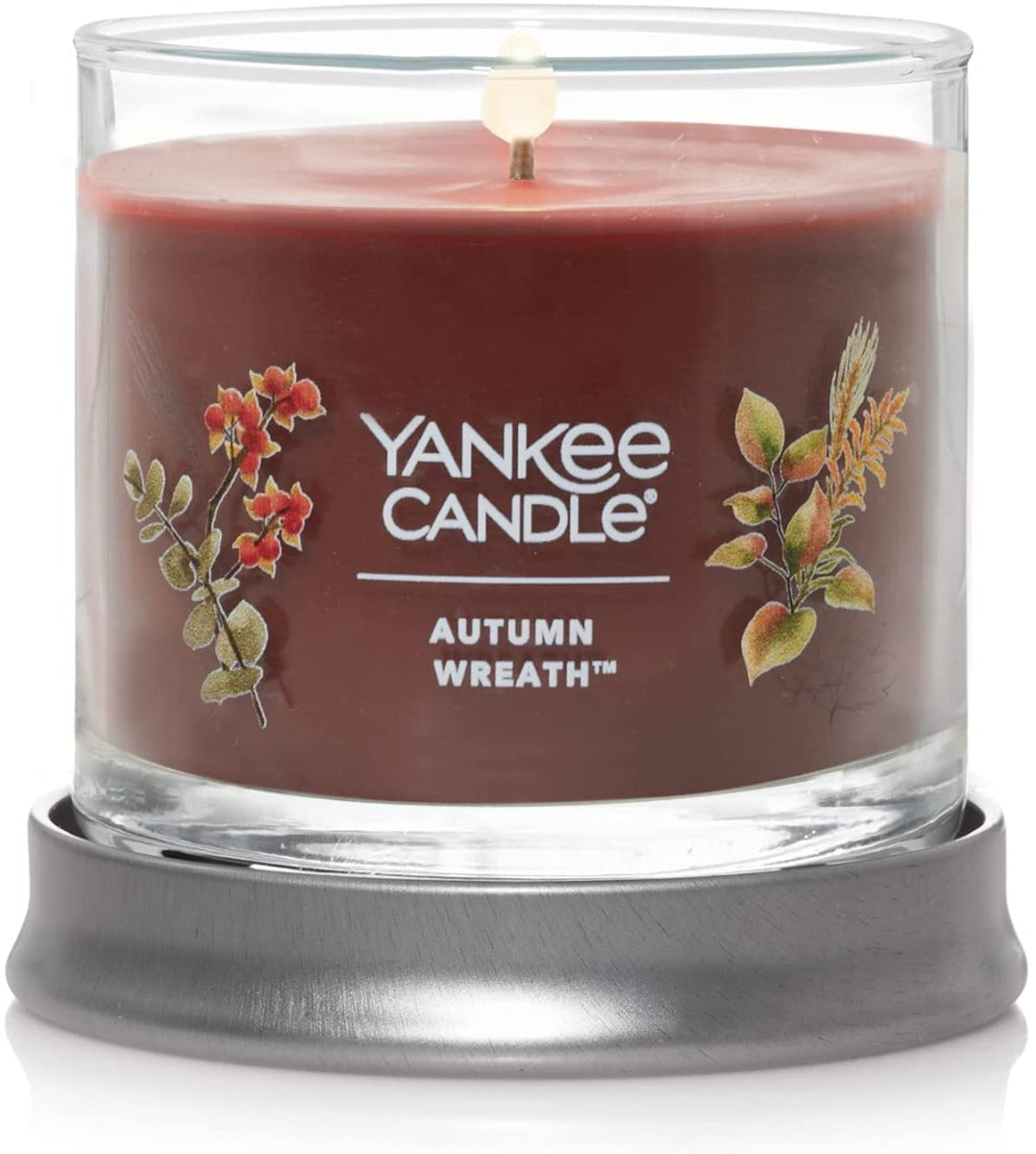 Yankee Candle Signature Small Tumbler Candle, 1- Wick (4.3oz) - Autumn Wreath