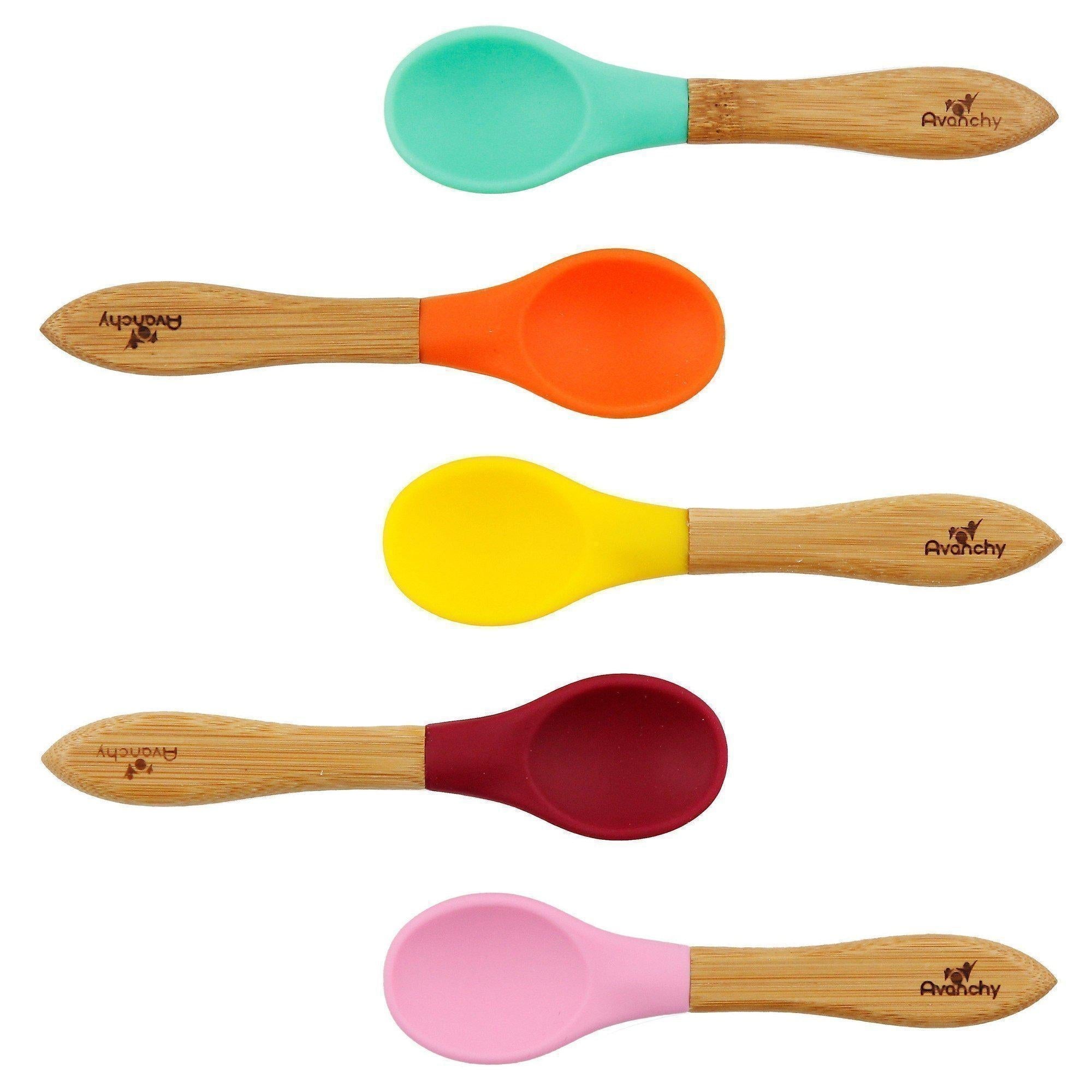 Avanchy Bamboo Baby Spoons (5pk) - Pink