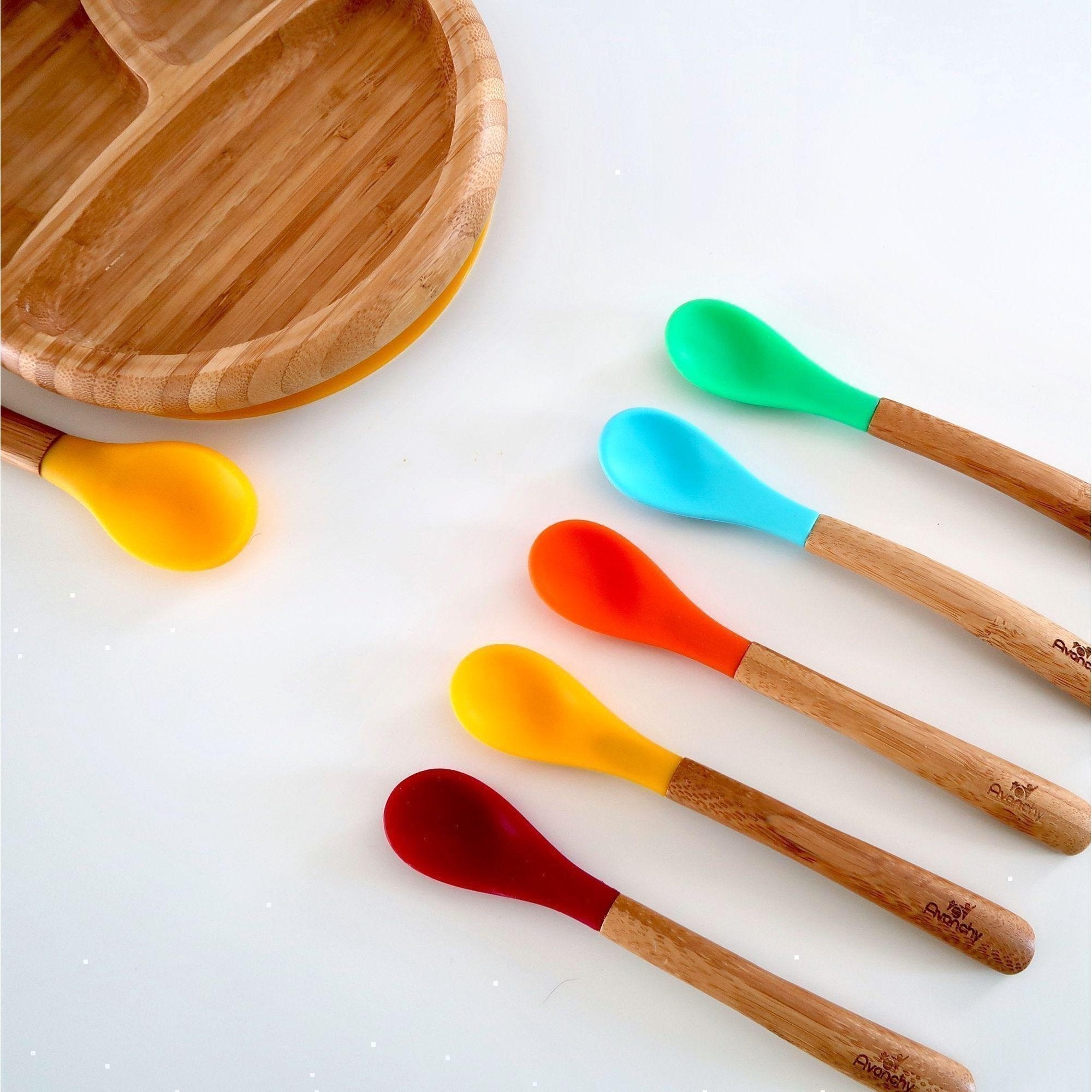 Avanchy Bamboo Infant Spoons (5pk) - Pink