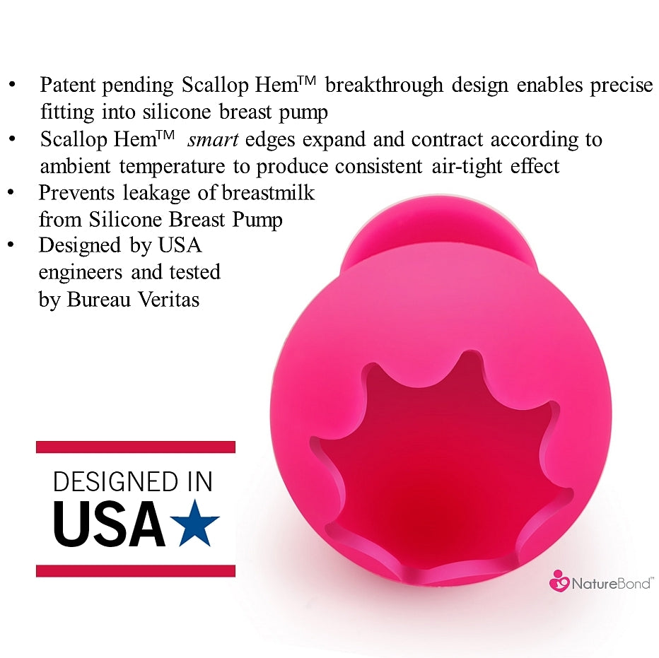 NatureBond Silicone Breast Pump with Silicone Stopper and Strap (100ml)