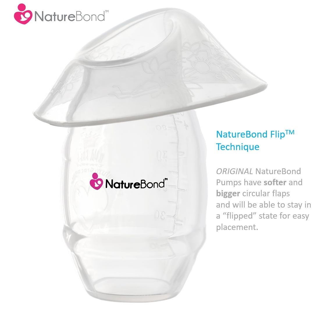 NatureBond Silicone Breast Pump with Silicone Stopper and Strap (100ml)