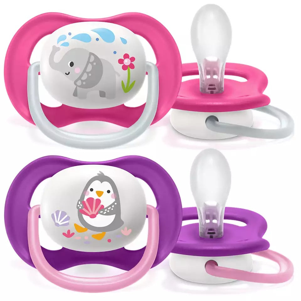 Philips Avent Ultra Air Pacifier, 2pk - 6-18M (14 Designs) - Pupsik Singapore