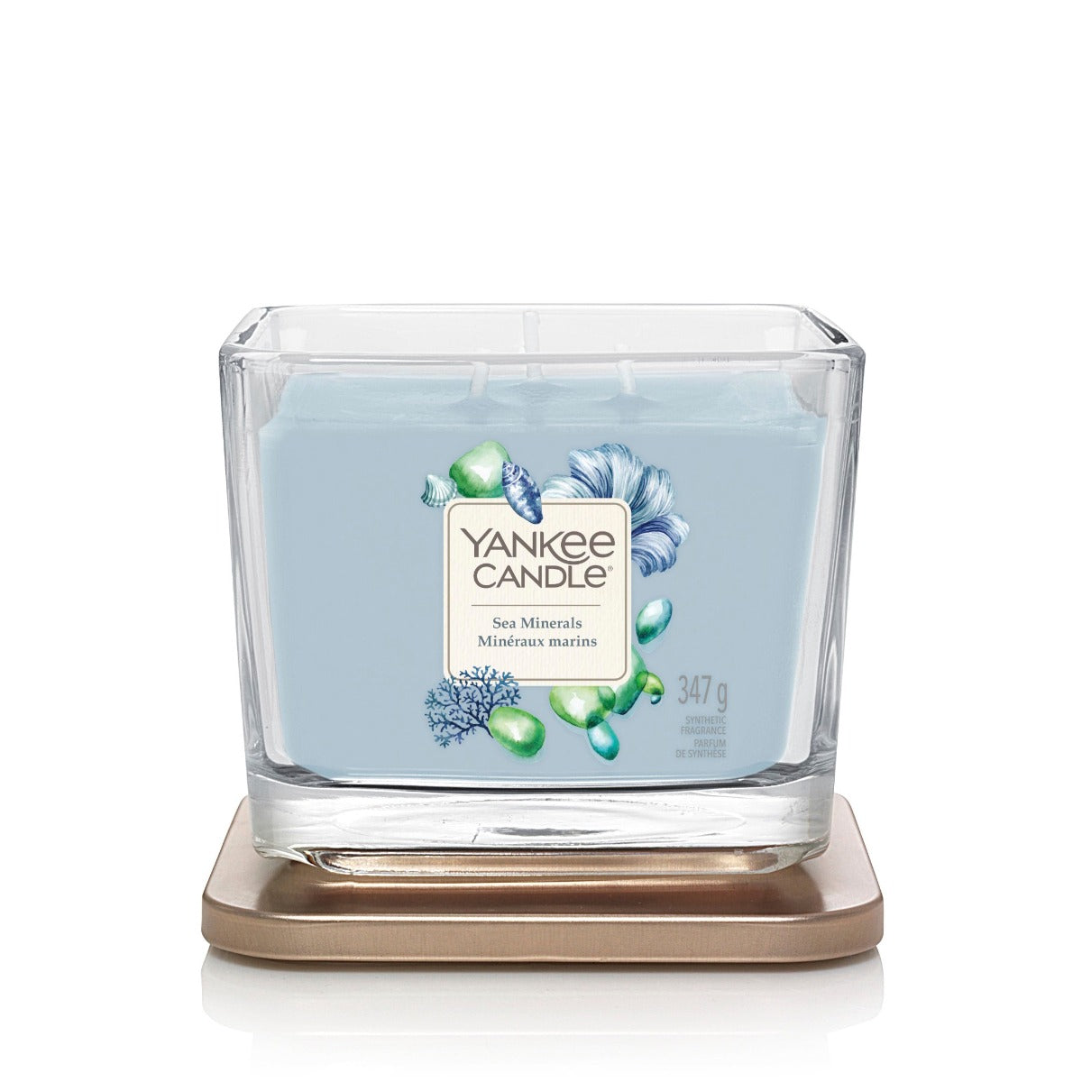 Yankee Candle Medium 3-Wick Square Candle (12.25oz) - Sea Minerals