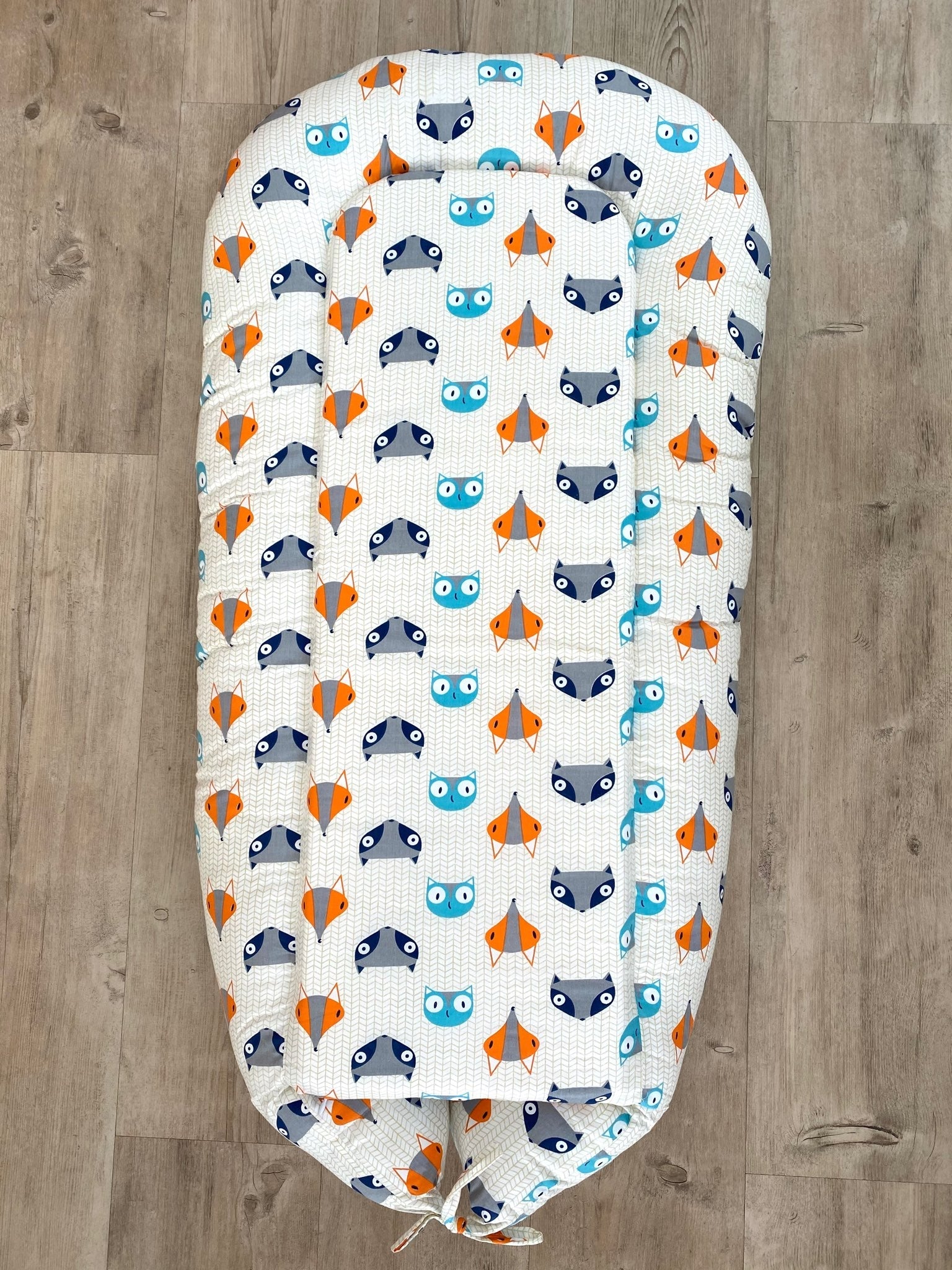 MPJ Organic Cotton Baby Nest Lounger (removable cover) (4 Designs) - Pupsik Singapore