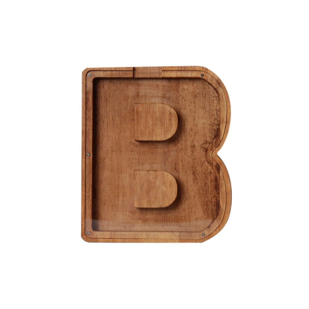 Wooden Alphabet Piggy Bank (23 Letters) - Pupsik Singapore